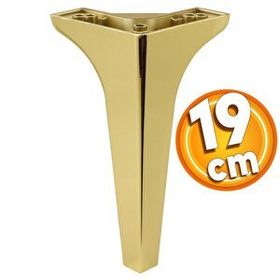 Badem10 Sedef Lüks 19 cm Altın Gold Baza Mobilya Kanepe Sehpa TV Ünitesi Koltuk Ayağı