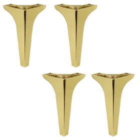 Badem10 Sedef Lüks 19 cm Altın Gold Baza Mobilya Kanepe Sehpa TV Ünitesi Koltuk Ayağı