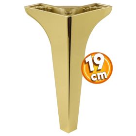 Badem10 Sedef Lüks 19 cm Altın Gold Baza Mobilya Kanepe Sehpa TV Ünitesi Koltuk Ayağı