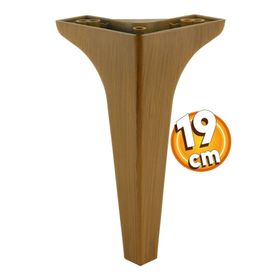 Badem10 Sedef Lüks 19 cm Koyu Kahverengi Baza Mobilya Kanepe Sehpa TV Ünitesi Koltuk Ayağı