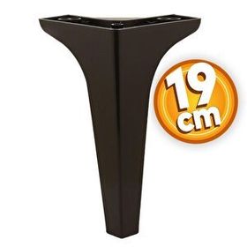 Badem10 Sedef Lüks 19 cm Siyah Baza Mobilya Kanepe Sehpa TV Ünitesi Koltuk Ayağı