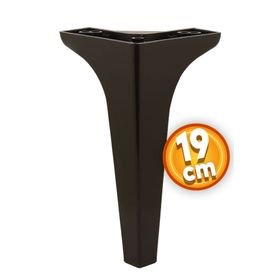 Badem10 Sedef Lüks 19 cm Siyah Baza Mobilya Kanepe Sehpa TV Ünitesi Koltuk Ayağı
