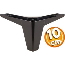 Badem10 Sedir Lüks 10 cm Siyah Baza Mobilya Kanepe Sehpa TV Ünitesi Koltuk Ayağı