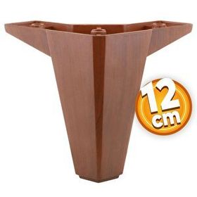 Badem10 Sedir Lüks 12 cm Ahşap Desenli Kahverengi Baza Mobilya Kanepe Sehpa TV Ünitesi Koltuk Ayağı