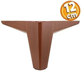 Badem10 Sedir Lüks 12 cm Ahşap Desenli Kahverengi Baza Mobilya Kanepe Sehpa TV Ünitesi Koltuk Ayağı