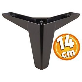 Badem10 Sedir Lüks 14 cm Siyah Baza Mobilya Kanepe Sehpa TV Ünitesi Koltuk Ayağı