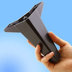 Badem10 Sedir Lüks 15 cm Siyah Baza Mobilya Kanepe Sehpa TV Ünitesi Koltuk Ayağı