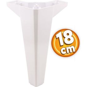 Badem10 Sedir Lüks 18 cm Beyaz 4 Adet Mobilya Kanepe Sehpa TV Ünitesi Koltuk Ayağı