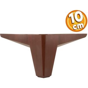Badem10 Sedir Lüks Mobilya 10 cm Ahşap Desenli Kahverengi 4 Adet Kanepe Sehpa Tv Ünitesi Koltuk Ayağı