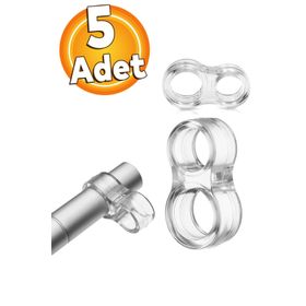 Badem10 Şeffaf Silikon Pencere Kolu Tamponu 5 Adet Kapı Stoperi