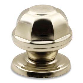 Badem10 Sekizgen Niken Saten Kapı Tokmağı Topuzu Kolu Metal Tokmak