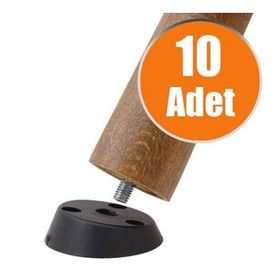 Badem10 Siyah 10 Adet Ayak Tabanı Açılı Dereceli Mobilya Masa Sehpa Ayak Bağlantı Aparatı