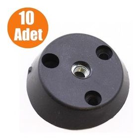 Badem10 Siyah 10 Adet Ayak Tabanı Açılı Dereceli Mobilya Masa Sehpa Ayak Bağlantı Aparatı