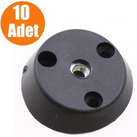 Badem10 Siyah 10 Adet Ayak Tabanı Açılı Dereceli Mobilya Masa Sehpa Ayak Bağlantı Aparatı