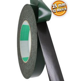 Badem10 Siyah 25 mm 10 mt Eva Montaj Çift Taraflı Köpük Bant
