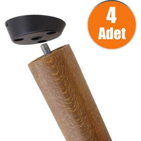 Badem10 Siyah 4 Adet Ayak Tabanı Açılı Dereceli Mobilya Masa Sehpa Ayak Bağlantı Aparatı