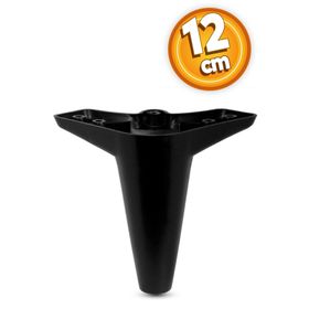 Badem10 Siyah Baza Ayak 12 cm Mobilya Kanepe Sehpa Puf Koltuk Ayağı