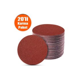 Badem10 Spiral Avuç Taşlama 115 mm 20 Adet Cırt Zımpara