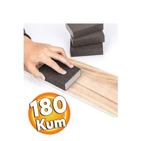 Badem10 Takoz Sünger Kübik Islak Kuru 180 Kum El Zımparası