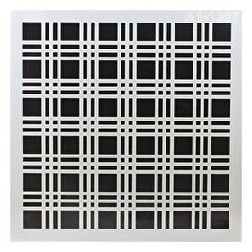 Badem10 Tasarım Ekose Desen Tekrar Kullanılabilir 30x30 cm Afilli Stencil Duvar Boyama Şablon