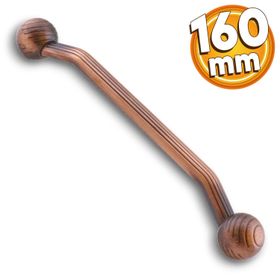 Badem10 Topuz Mobilya Mutfak Dolabı Çekmece Dolap Kapak Antik Bakır 160 mm Metal Kulp
