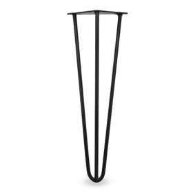 Badem10 Üçgen Mobilya 40 cm Mat Siyah Metal Masa Sehpa Ayağı