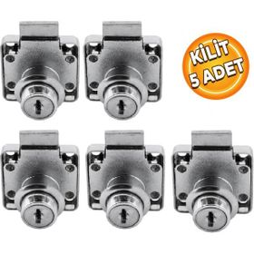 Badem10 Ugr 4x4 cm Kare Nikel Mobilya Kilidi