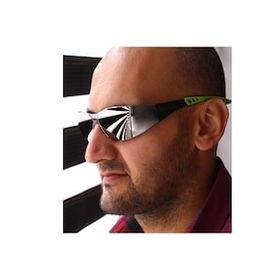 Badem10 UV Korumalı Silikonlu Antifog Aynalı Gümüş Bisiklet Gözlüğü