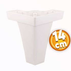Badem10 Venüs Lüks 14 cm Beyaz Baza Mobilya Kanepe Sehpa TV Ünitesi Koltuk Ayağı