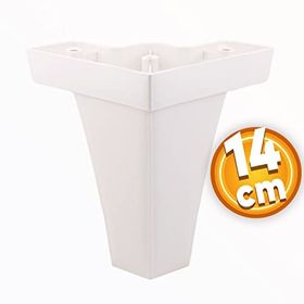 Badem10 Venüs Lüks 14 cm Beyaz Baza Mobilya Kanepe Sehpa TV Ünitesi Koltuk Ayağı