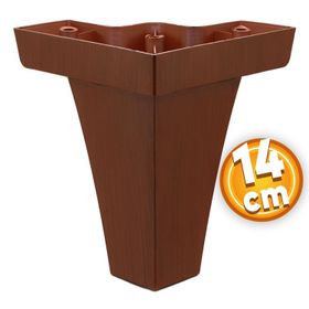 Badem10 Venüs Lüks 14 cm Kahverengi Ahşap Desenli Baza Mobilya Kanepe Sehpa TV Ünitesi Koltuk Ayağı