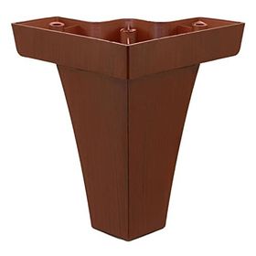 Badem10 Venüs Lüks 14 cm Kahverengi Ahşap Desenli Baza Mobilya Kanepe Sehpa TV Ünitesi Koltuk Ayağı