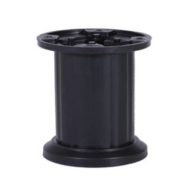 Badem10 Venüs Mobilya Masa Puf Sehpa Tv Ünitesi Ayağı Mat 8 cm 8x Siyah Baza Ayak