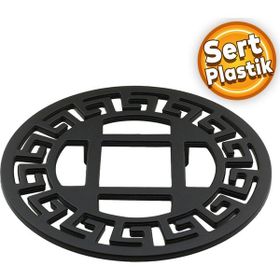 Badem10 Versace Çekmece Dolap Kapak Plastik Mat Siyah Kulp