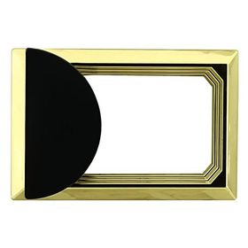 Badem10 Veyron Dörtgen Çekmece Dolap Kapak Plastik Mat Siyah Gold Kulp