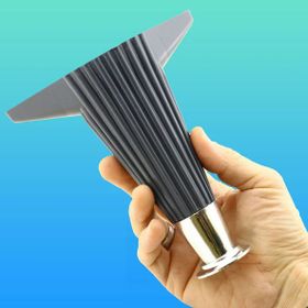 Badem10 Wetra Line Lüks 17 cm Antrasit Krom Baza Mobilya Kanepe Sehpa TV Ünitesi Koltuk Ayağı