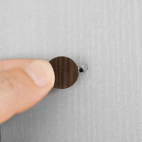 Badem10 Yapışkanlı 100 Adet Metalik Karaağaç Vida Kapatıcı Kapağı
