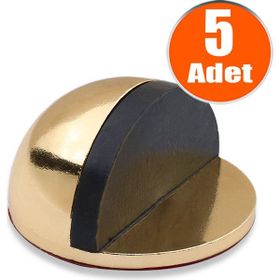 Badem10 Yapışkanlı Metal Kapı Stopu Albrifin 5 Adet Yarımay Kapı Durdurucu Tutucu Stoperi Tamponu