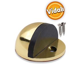 Badem10 Yarımay Kapı Albrifin Vidalı Metal Kapı Stopu Durdurucu Tutucu