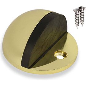 Badem10 Yarımay Kapı Gold Altın Vidalı Metal Kapı Stopu