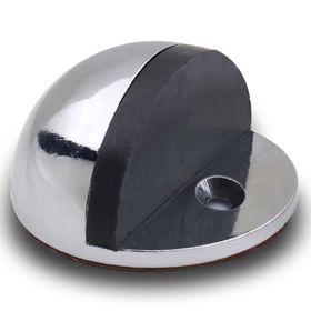 Badem10 Yarımay Kapı Krom Vidalı Metal Kapı Stopu Durdurucu Tutucu