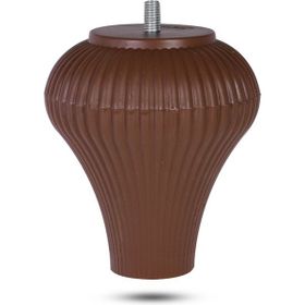Badem10 Zebra Mobilya Kanepe Masa Sehpa Puf 12 cm M8 Civata Kahverengi Baza Ayak
