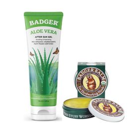 Badger Aloe Vera 118 ml Jel ve Balm 21 gr El Kremi