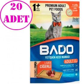 Bado 20x85 gr Ciğerli Kedi Yaş Maması