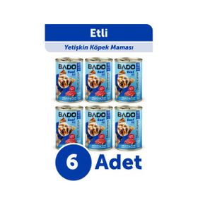 Bado Etli 6×400 gr Yaş Köpek Mama