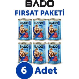 Bado Etli 6×400 gr Yaş Köpek Mama