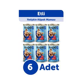Bado Etli 6×400 gr Yaş Köpek Mama