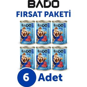 Bado Etli 6×400 gr Yaş Köpek Mama