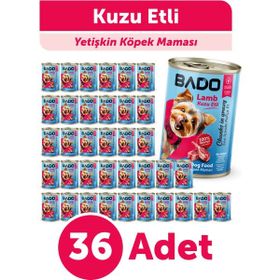 Bado Kuzu Etli 36x400 gr Yetişkin Yaş Köpek Maması