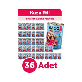 Bado Kuzu Etli 36x400 gr Yetişkin Yaş Köpek Maması